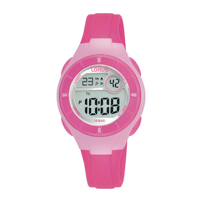 Lorus Youth Digital Pink Watch R2345PX-9