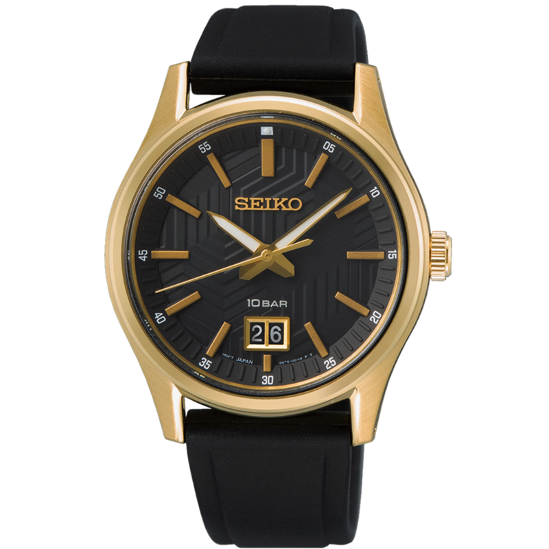 Seiko Mens Daywear Gold Watch SUR560P