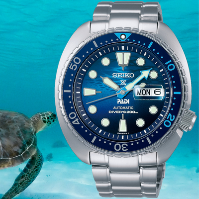 Seiko Prospex PADI Special Edition Turtle Automatic Divers Watch SRPK01K