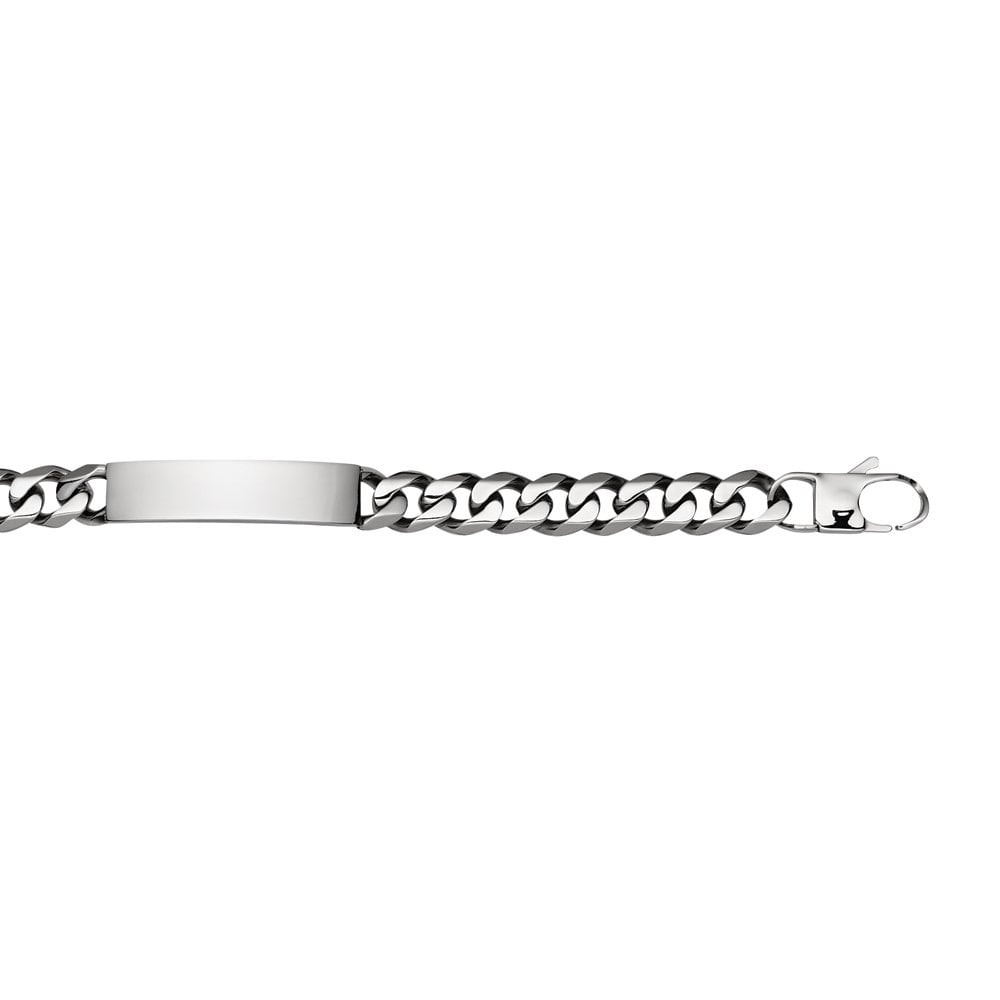 Stainless Steel Cuban Link I.D Bracelet SSB213 S