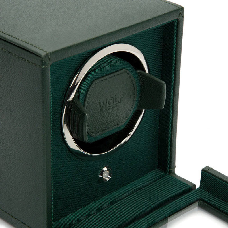 Wolf Cub Watch Winder with Green cover