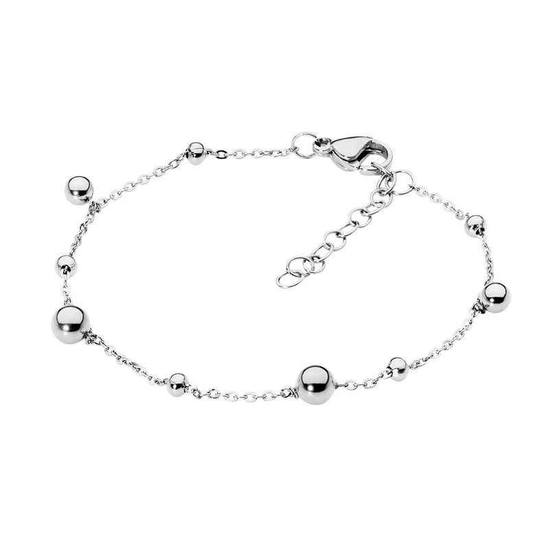 Ellani Stainless Steel Bracelet with Ball Feature SB200S