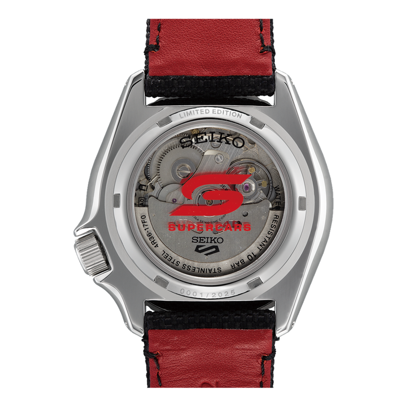 2025 SEIKO 5 SRPL54K SUPERCARS Collaboration Limited Edition Watch