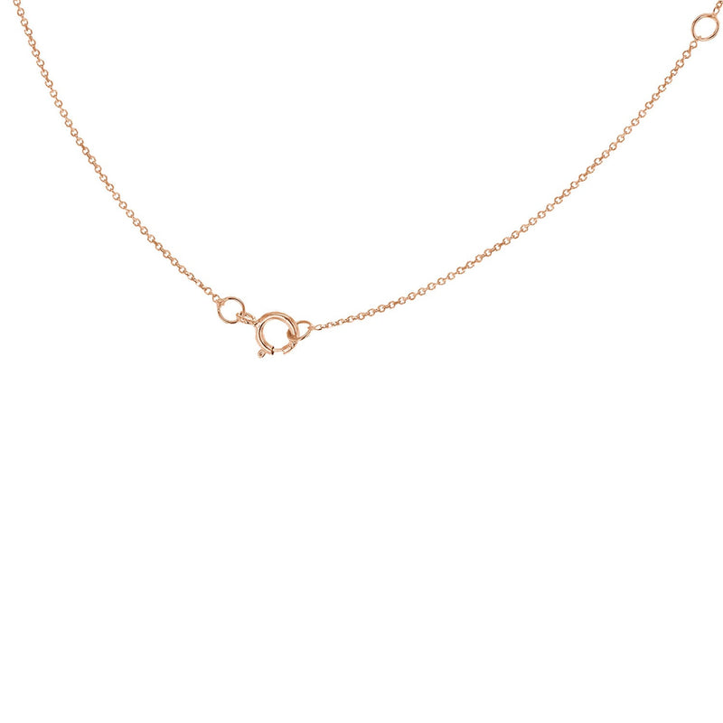 "C" Rose Gold Initial Necklace