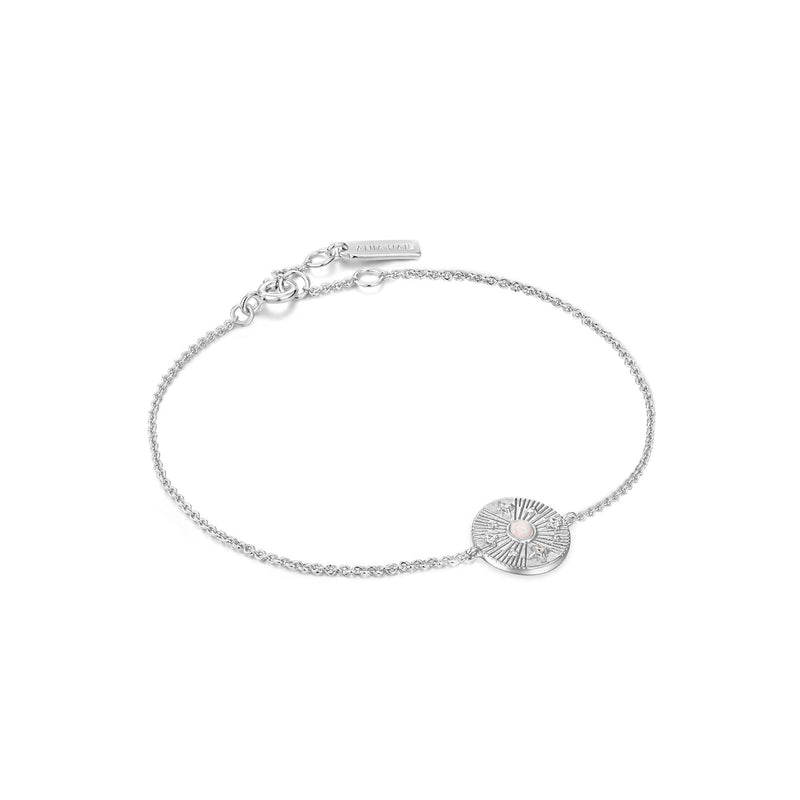 Ania Haie Silver Scattered Stars Kyoto Opal Disc Bracelet