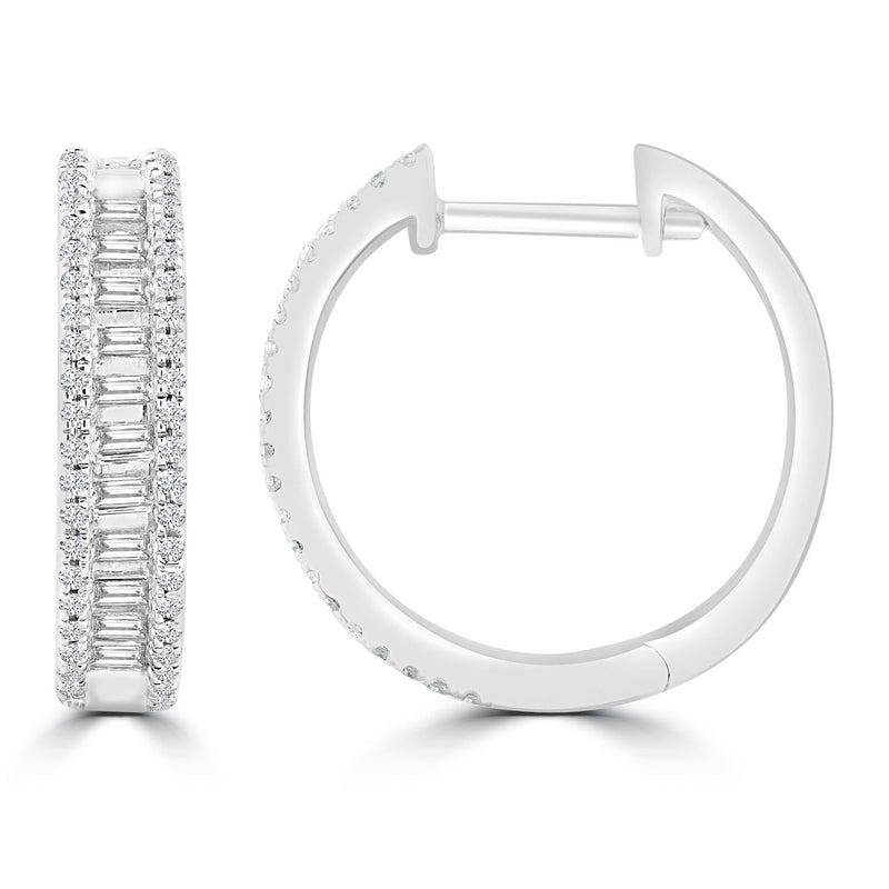 0.30ct HI I1 Diamond Earrings in 9K White Gold