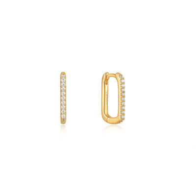 Ania Haie Gold Glam Oval Hoop Earrings