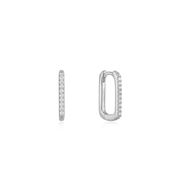 Ania Haie Silver Glam Oval Hoop Earrings