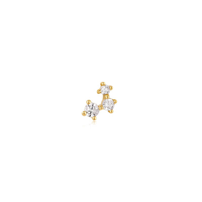 Ania Haie Gold Sparkle Galaxy Barbell Single Earring