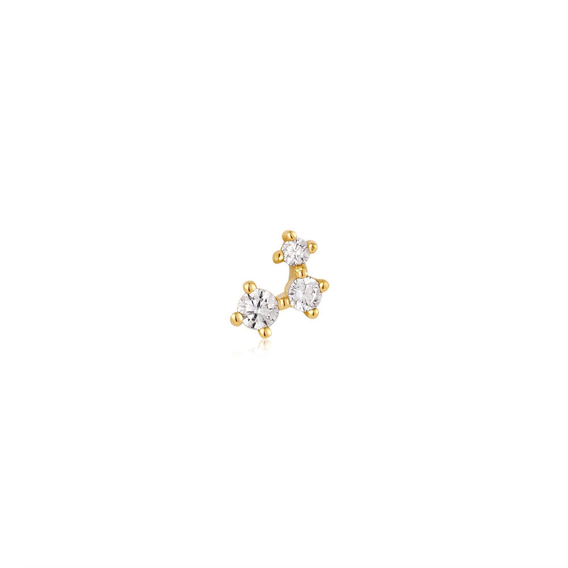 Ania Haie Gold Sparkle Galaxy Barbell Single Earring