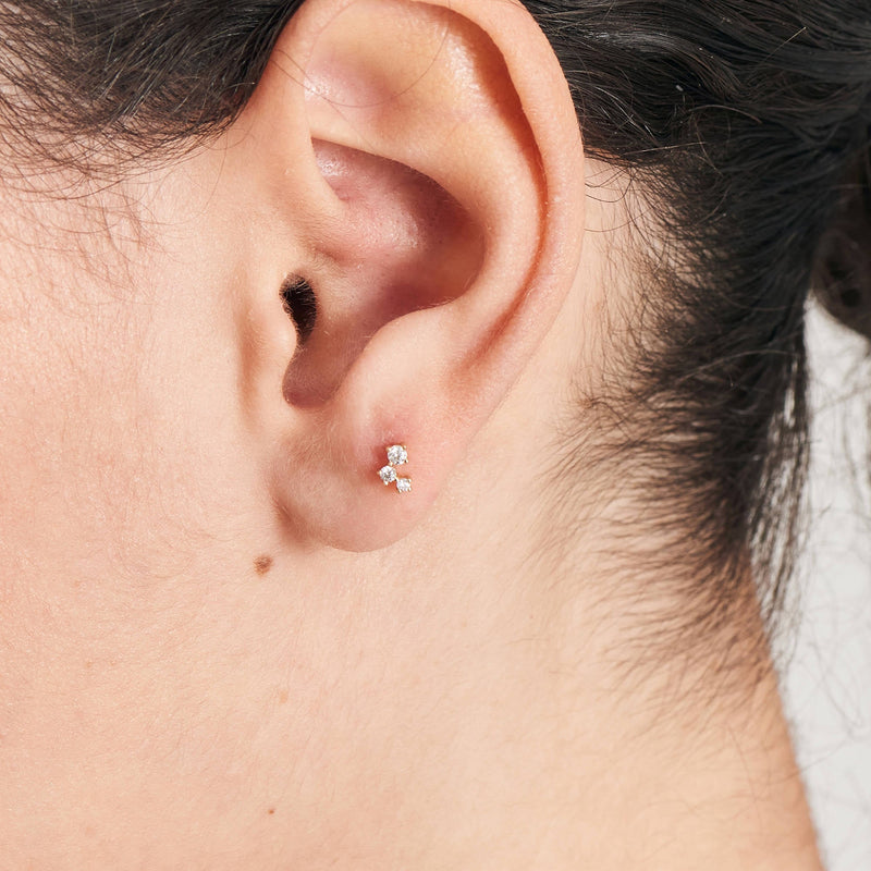 Ania Haie Gold Sparkle Galaxy Barbell Single Earring