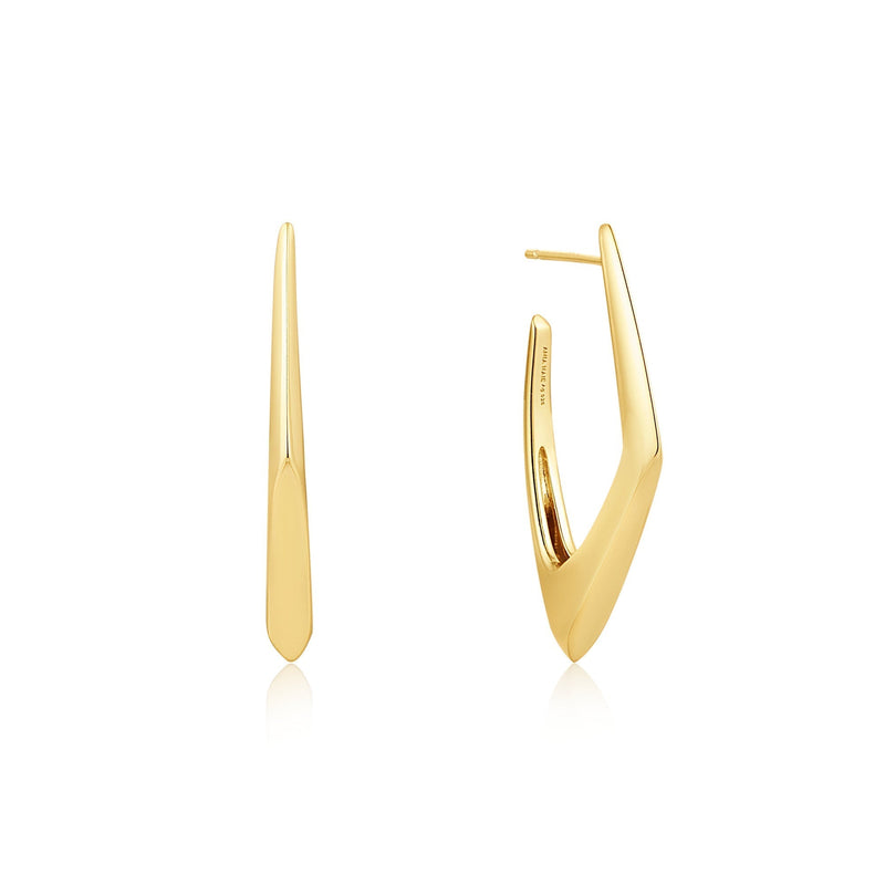 Ania Haie Gold Geometric Hoop Earrings