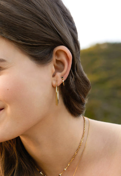 Ania Haie Gold Geometric Hoop Earrings