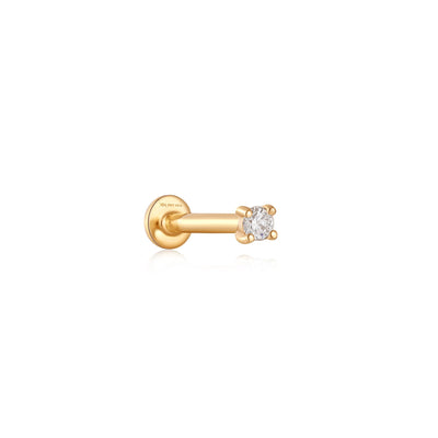 Ania Haie 14kt Gold Stargazer Natural Diamond Single Labret Earring