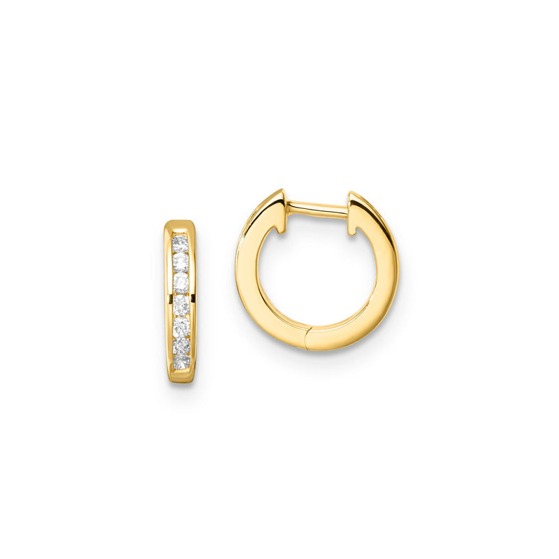 0.10ct Lab Grown Diamond Earrings in 9K Yellow Gold
