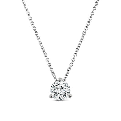 1.00ct Lab Grown Diamond Necklace in 18K White Gold