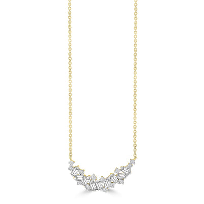 Diamond Necklace with 0.25ct Diamonds in 9K Yellow Gold