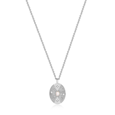 Ania Haie Silver Scattered Stars Kyoto Opal Disc Necklace