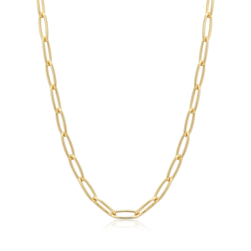 Ania Haie Gold Paperclip Chunky Chain Necklace