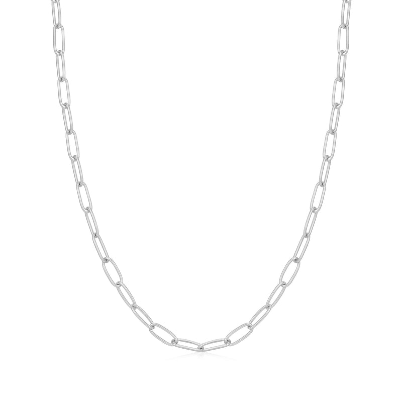 Ania Haie Silver Link Charm Chain Necklace