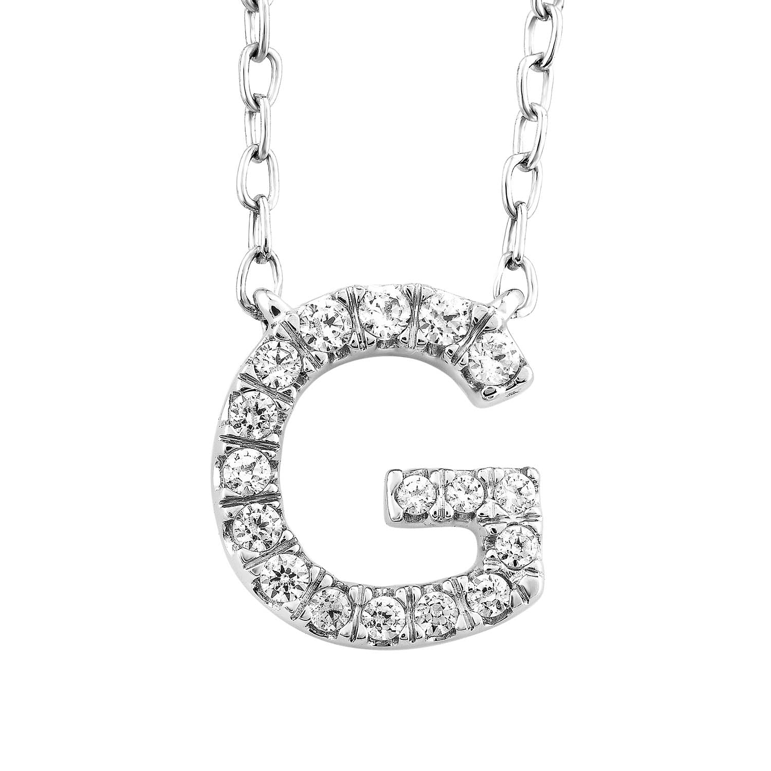 Initial 'G' Necklace with 0.09ct Diamonds ... @ $839.00