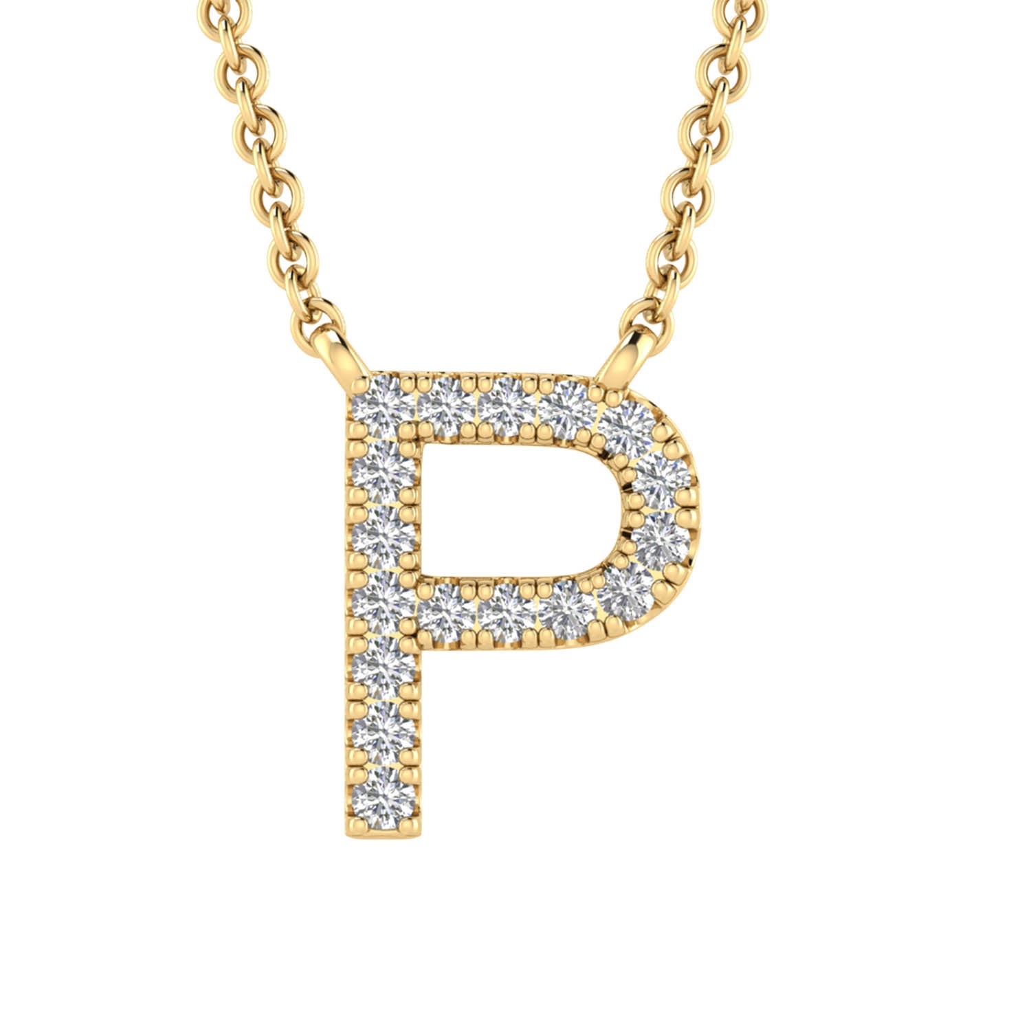 Initial 'P' Necklace wth 0.06ct Diamonds i... @ $839.00