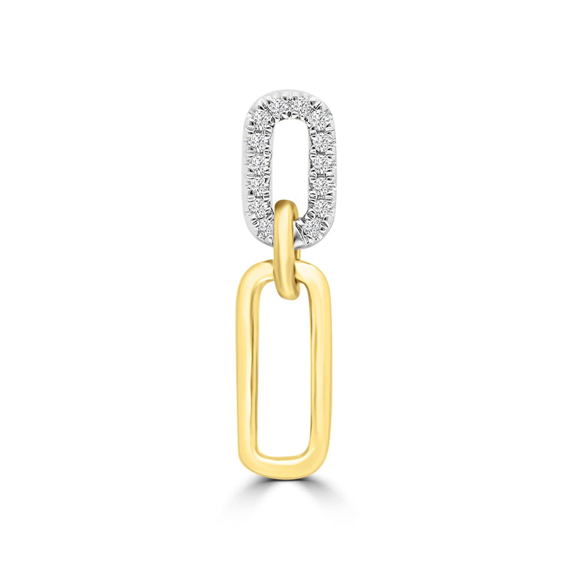 0.05ct HI I1 Diamond Pendant in 9K Yellow Gold