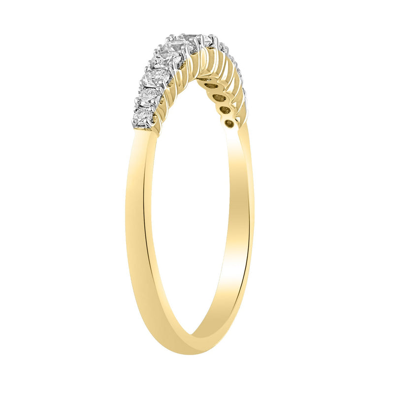 Diamond Ring with 0.33ct Diamonds in 9K Yellow Gold