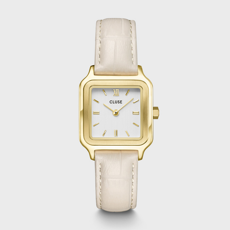 CLUSE Gracieuse Petite Watch Gold / Marshmallow Croc Leather CW11804