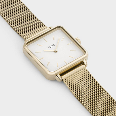 CLUSE La Tetragone Gold Mesh/White CW0101207002