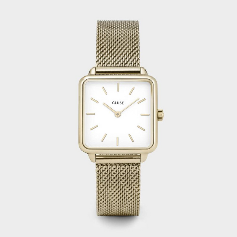 CLUSE La Tetragone Gold Mesh/White CW0101207002
