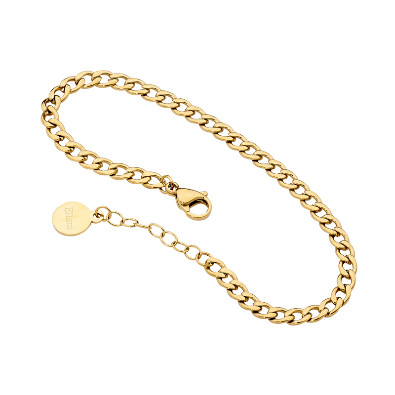 Ellani Stainless Steel Bracelet also available Rose & Yellow Gold Plating SB205
