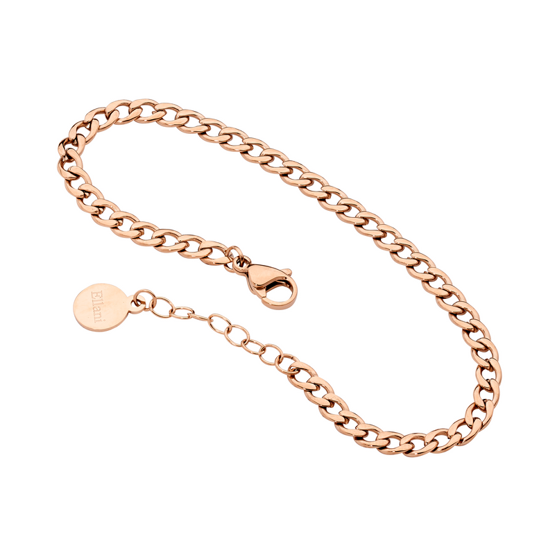 Ellani Stainless Steel Bracelet also available Rose & Yellow Gold Plating SB205