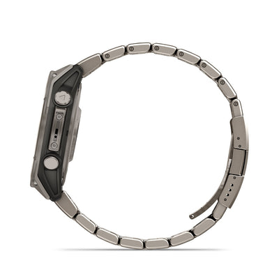 Garmin Fenix 8 – 47 mm, AMOLED Sapphire, Titanium Bracelet 010-02904-41 Additional Silicon Strap Supplied