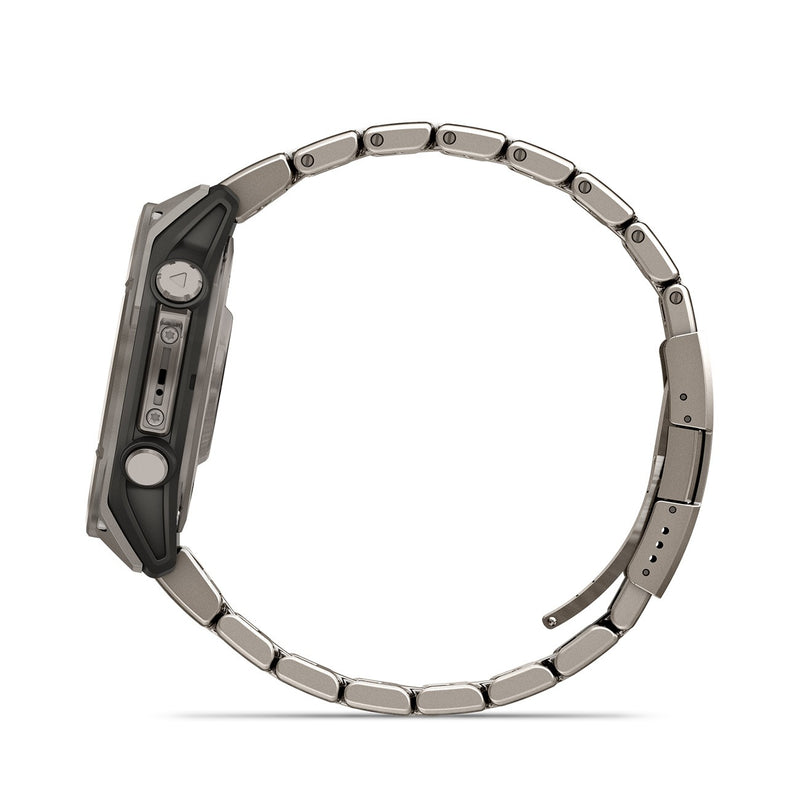 Garmin Fenix 8 – 47 mm, AMOLED Sapphire, Titanium Bracelet 010-02904-41 Additional Silicon Strap Supplied
