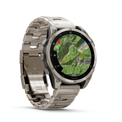 Garmin Fenix 8 – 47 mm, AMOLED Sapphire, Titanium Bracelet 010-02904-41 Additional Silicon Strap Supplied