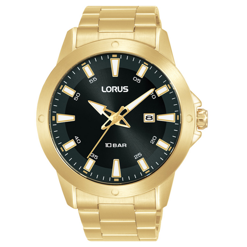 Lorus Gents Watch Gold Stainless Steel Watch RH962PX-9
