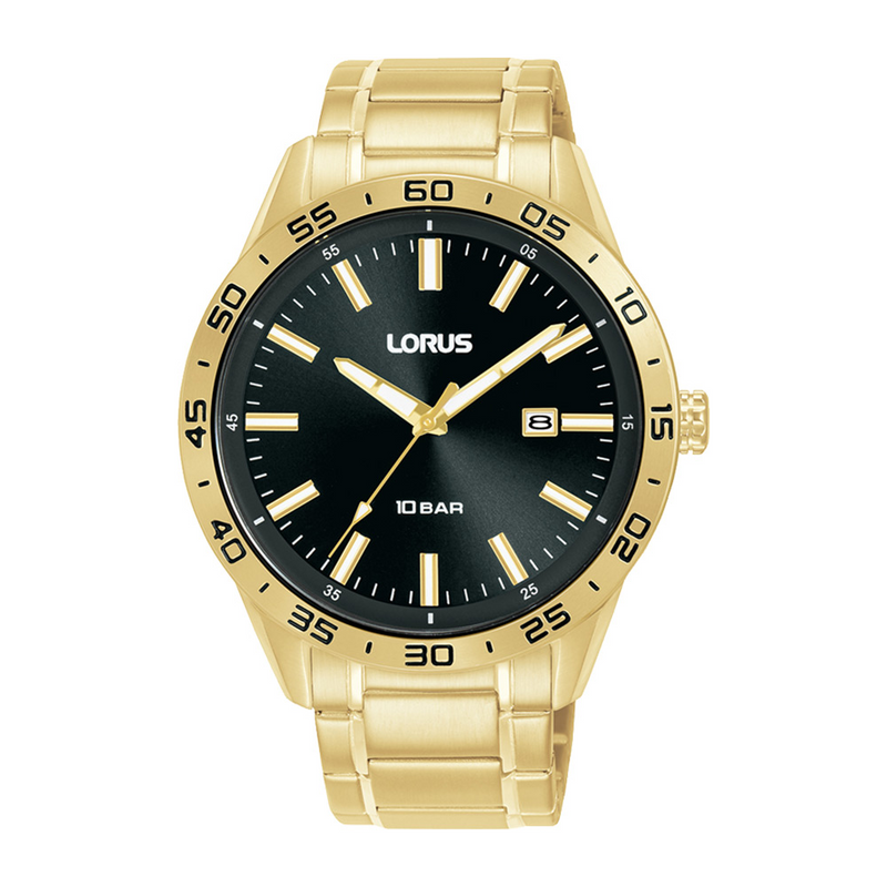 Lorus Gents Watch Gold Stainless Steel Watch RH952QX-9