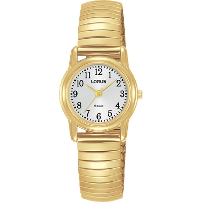 Lorus Ladies Gold Stainless Steel Watch w Expanding Band RRX34HX-9