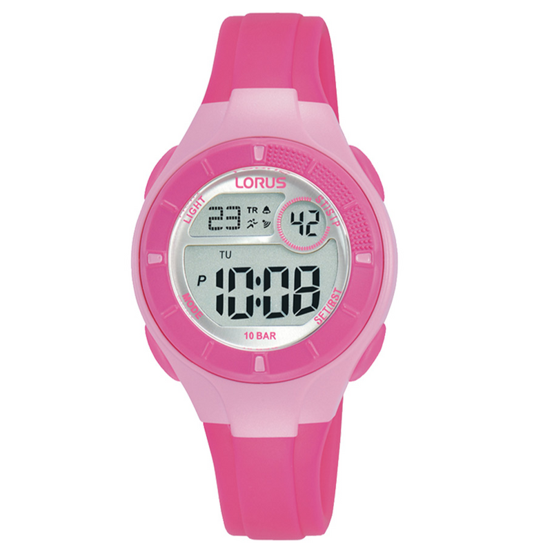 Lorus Youth Digital Pink Watch R2345PX-9