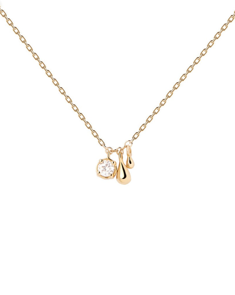 PDPAOLA Water Necklace w 18k Gold Plating C001-602-U