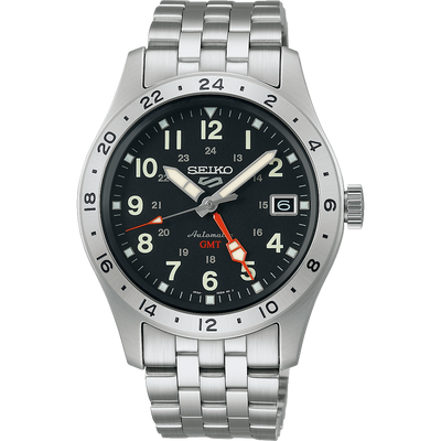 Seiko 5 Sports Stainless Steel GMT Watch SSK023K