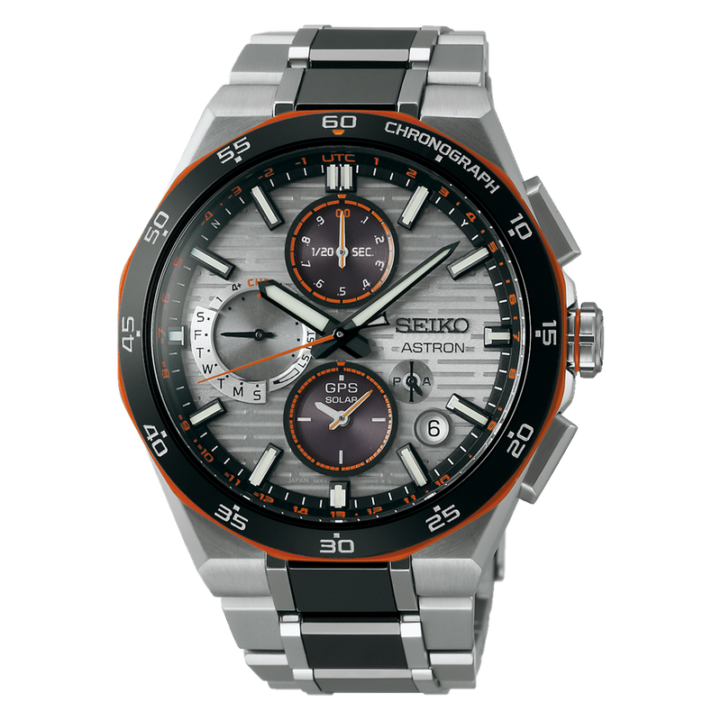 Seiko Astron Limited Edition SSH183J1 Titanium with Orange Highlights