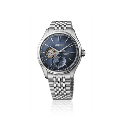 Seiko Presage Classic Series Open Heart Blue Dial Automatic Watch SPB527J