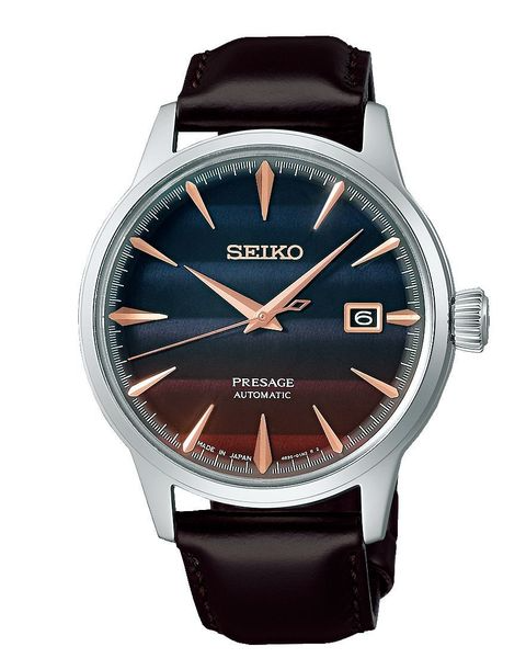 Seiko Presage Purple Sunset Cocktail Time Limited Edition Mens Automatic Watch SRPK75J