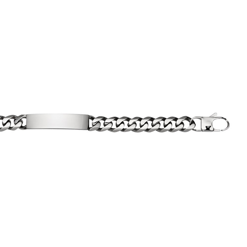 Stainless Steel Cuban Link I.D Bracelet SSB213-S