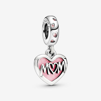 PANDORA Mum Script Heart Dangle Charm 798887C01