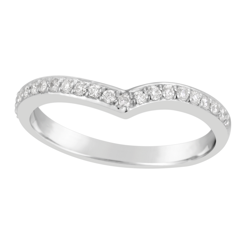 Ladies "V" Shape Diamond  Ring E1356.9W
