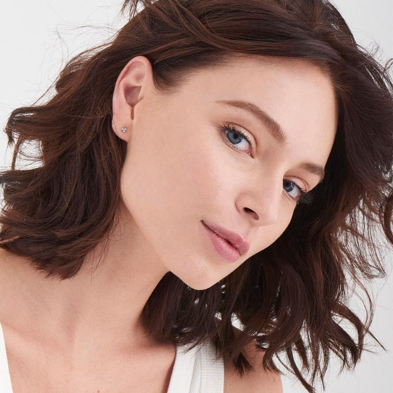 Ania Haie Triple Ball Studs Silver E002-01H