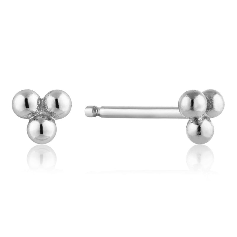 Ania Haie Triple Ball Studs Silver E002-01H